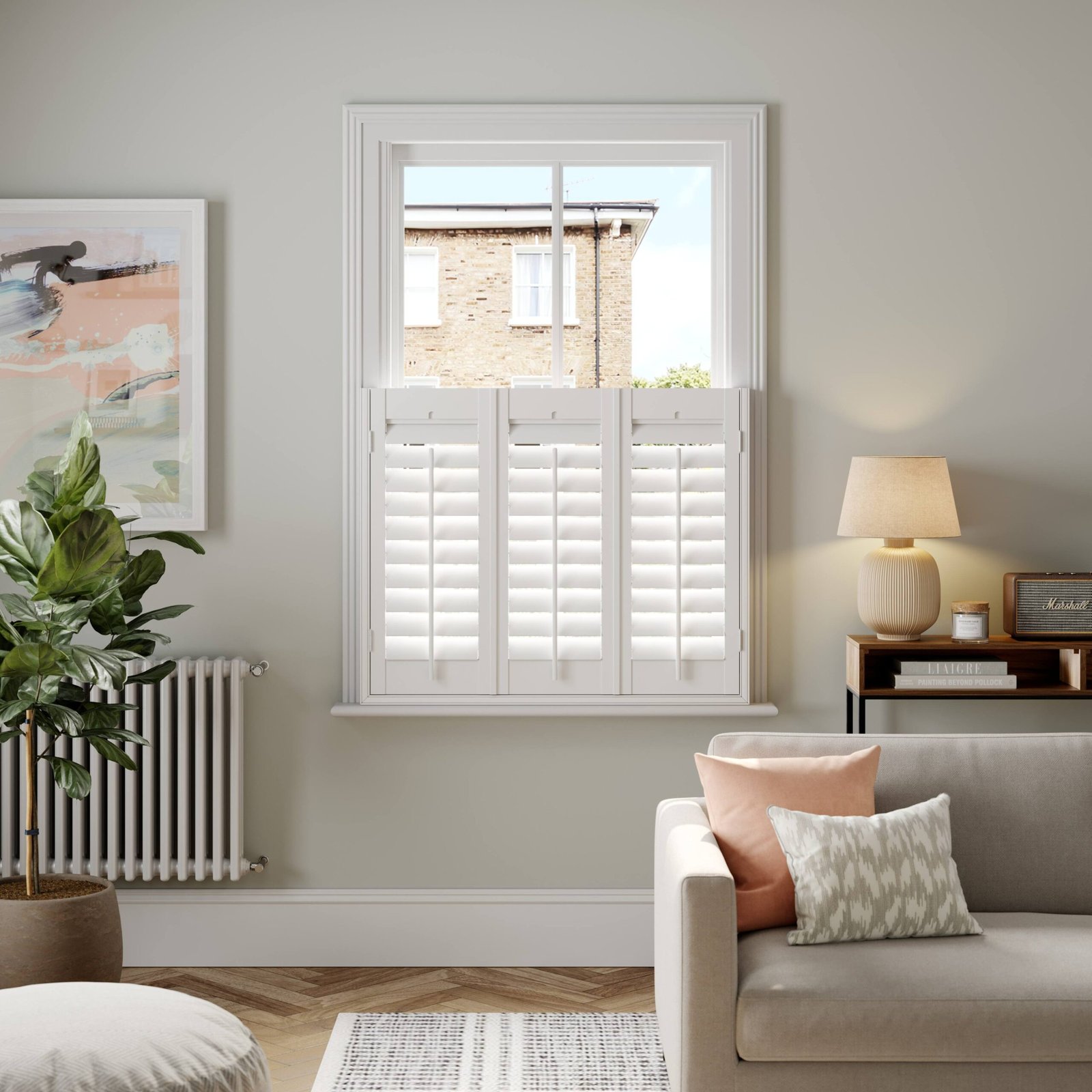 Café Shutters for Half-Window Coverage