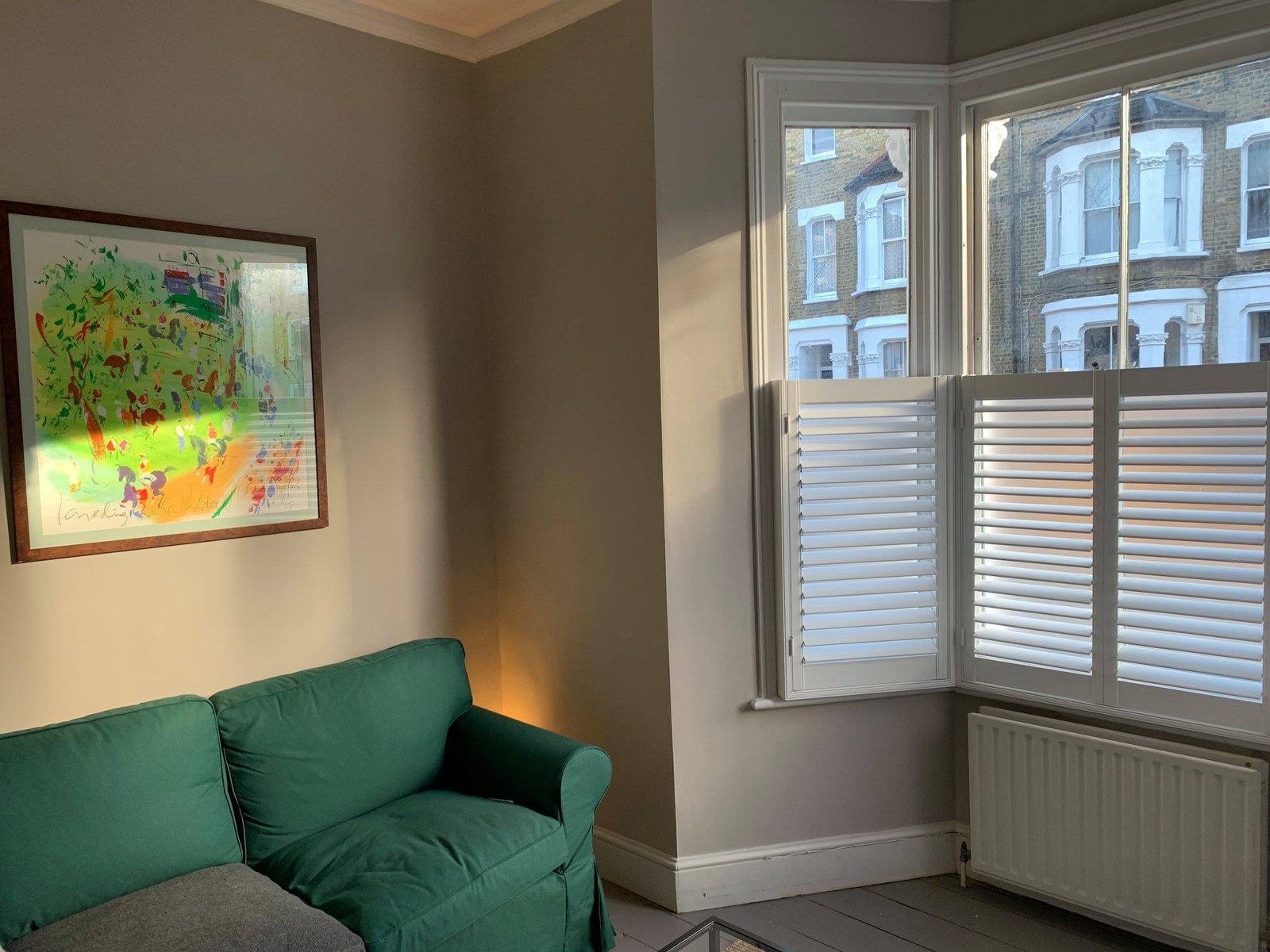 Café Shutters for Half-Window Coverage